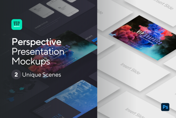 Perspective Presentation Mockup PSD | VIP.graphics