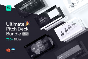 Ultimate Slides Bundle for PowerPoint and Keynote: All-in-One Pitch Deck Template:- Slides that close deals | VIP.graphics