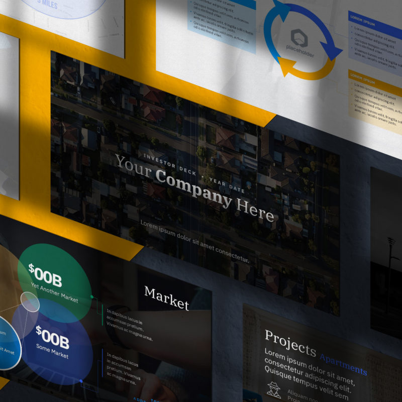 Slide Presentation Mockup PSD Template Portfolio | VIP.graphics