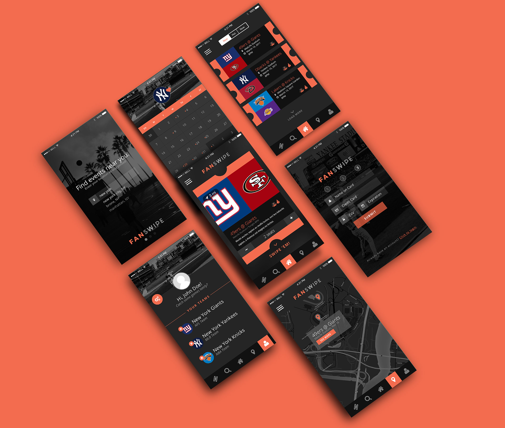 Ticket Swipe™: Event App UI Kit Social Mobile App | VIP.graphics