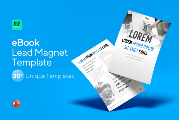 eBook template includes 30 editable Letter-sized PowerPoint slides