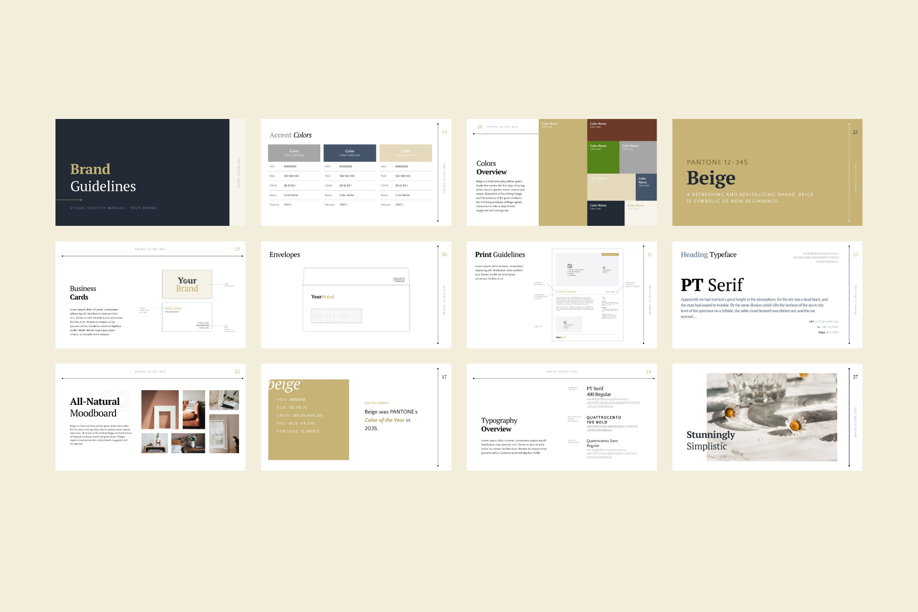 Brand Identity Guidelines Template for PowerPoint