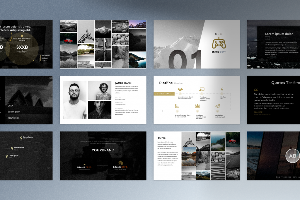 film-pitch-deck-template_preview-mockup Film & TV Pitch Deck Template - Mockup Preview | VIP.graphics