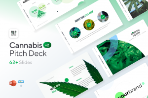 Cannabis, Hemp & CBD - Pitch Deck Template for PowerPoint & Keynote | VIP Graphics
