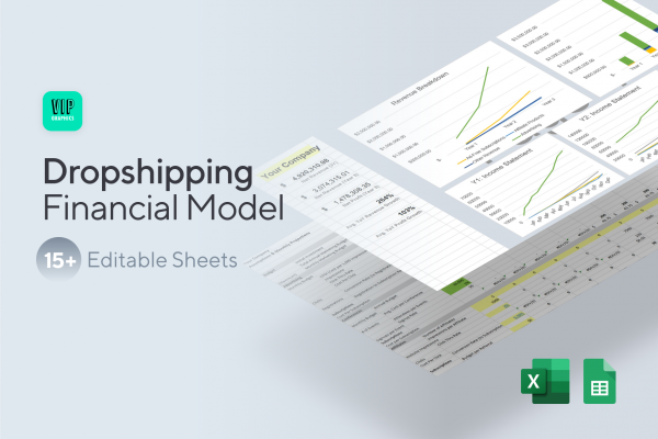 Dropshipping Financial Model & Projections Template for Excel