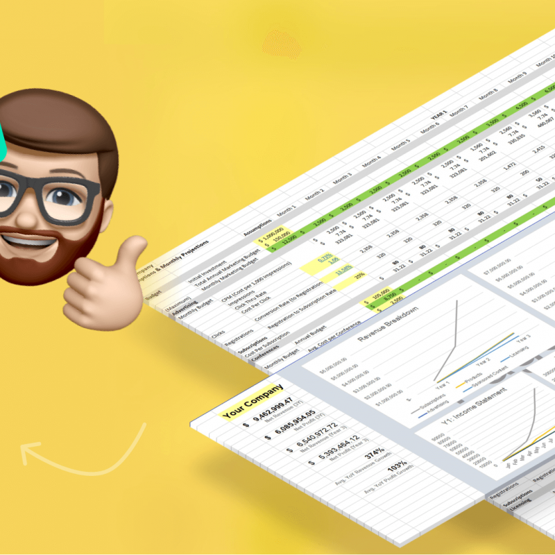 How-to create a software/SaaS financial model & projections with just Excel or Google Sheets | VIP Graphics