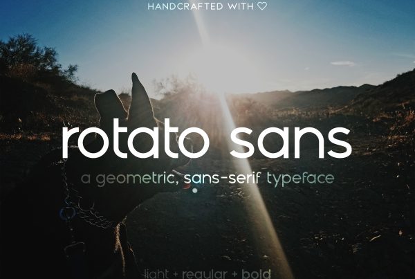 Rotato — geometric, sans-serif