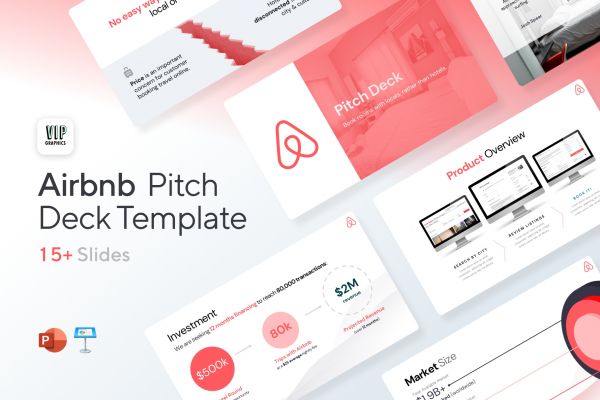 Airbnb Pitch Deck Template: Winning Startup Investor Presentation for PowerPoint & Keynote