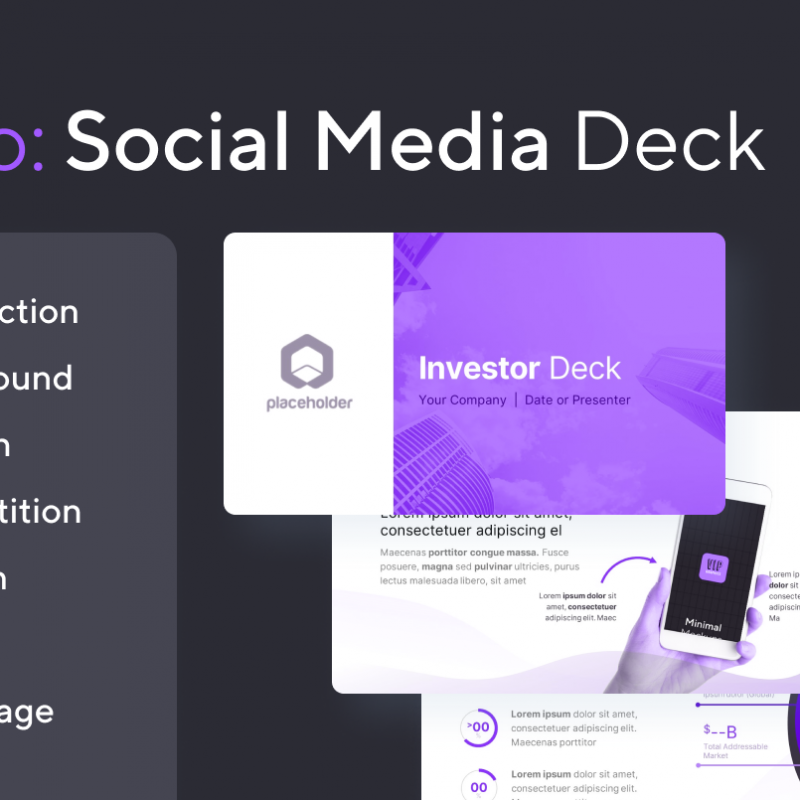 How to Create a Social Network Pitch Deck | VIP.graphics