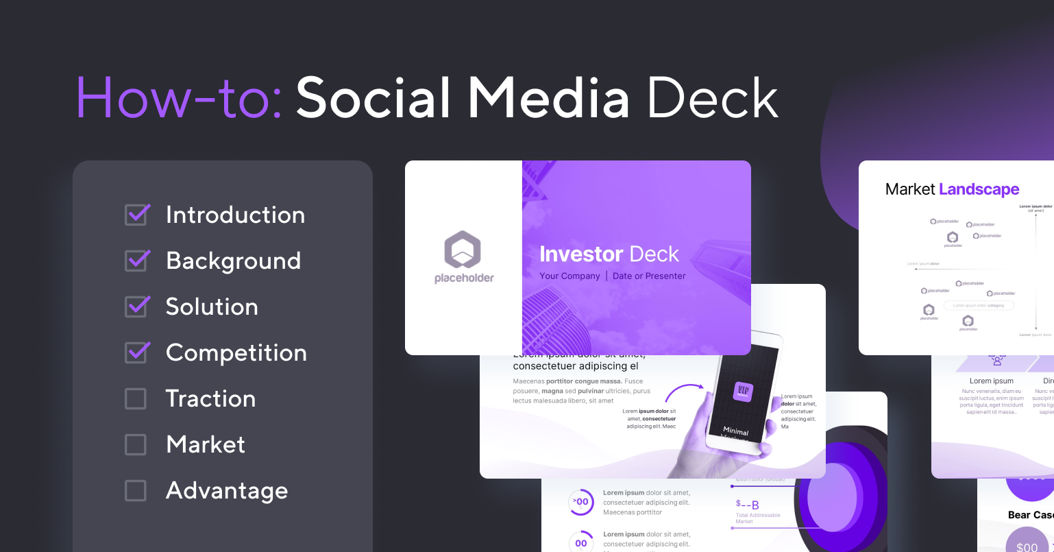 How to Create a Social Network Pitch Deck