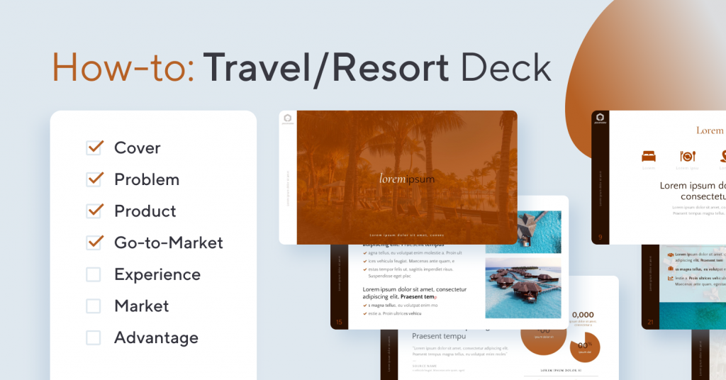 How to create a travel / resort pitch deck