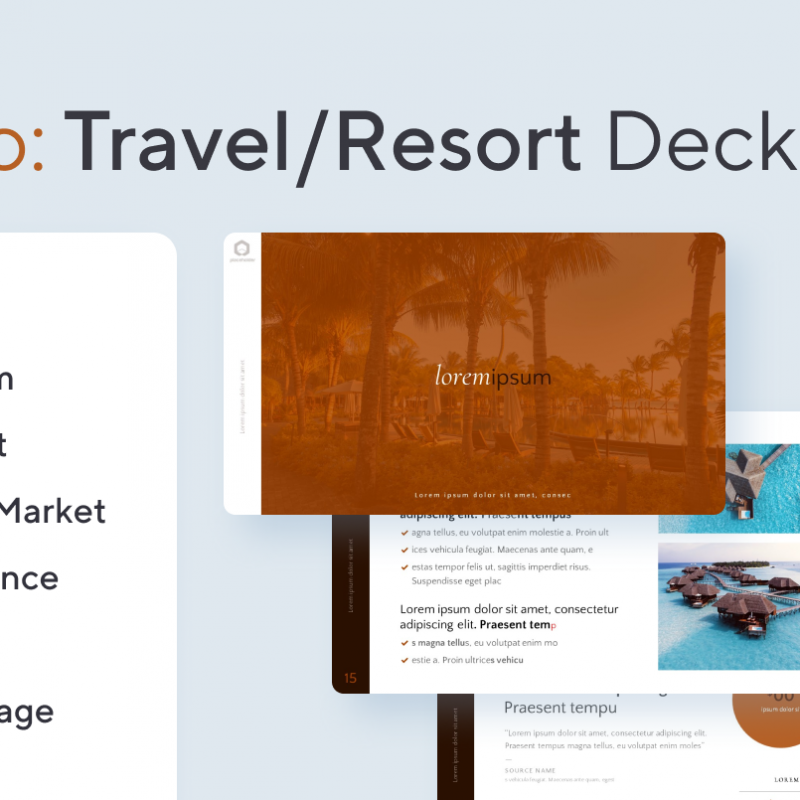 How to create a travel / resort pitch deck