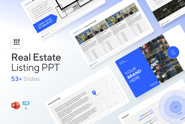 Real Estate Listing Presentation Template for PowerPoint & Keynote | VIP.graphics