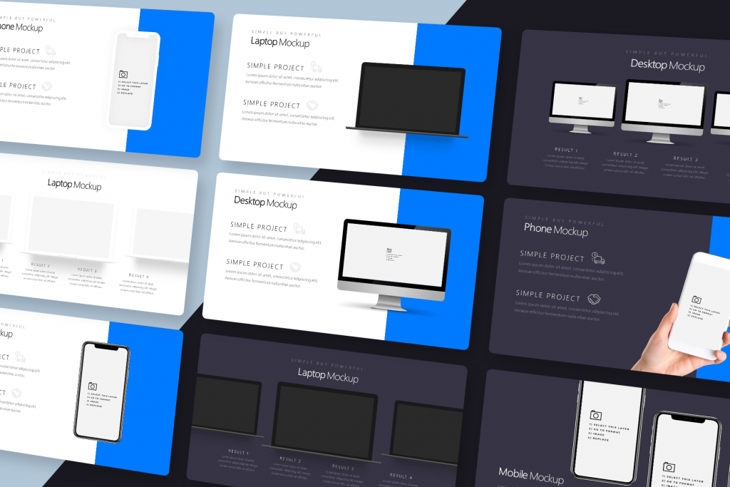 Product Screenshot & Device Mockup Slides - Silicon Pitch Deck Template