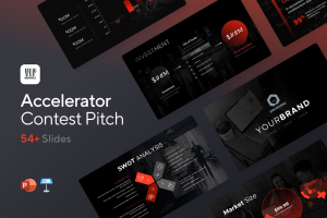 Accelerator Pitch Deck: Powerful slides designed to win pitch contests & accelerators | VIP Graphics