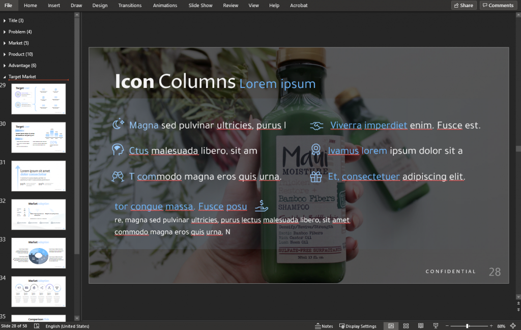 Edit in PowerPoint - Wellness Marketplace Pitch Deck / Investor Presentation | VIP Graphics