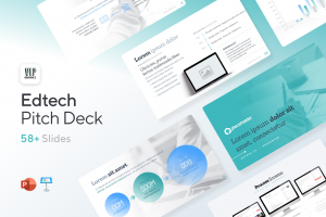 EdTech Pitch Deck - eLearning Investor Presentation Template for PowerPoint & Keynote | VIP Graphics