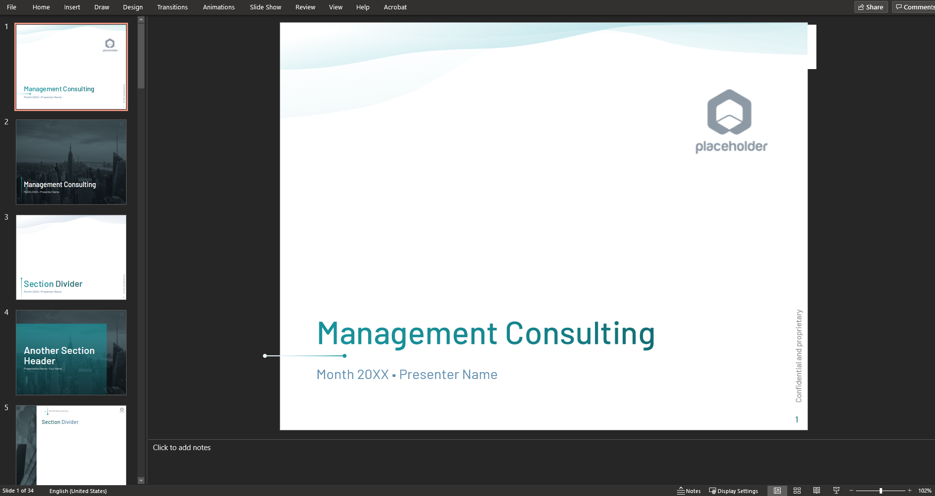 Consulting Presentation Template