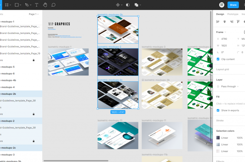 Figma Isometric Perspective Mockups - Showcase your designs: just drag-n-drop in Figma