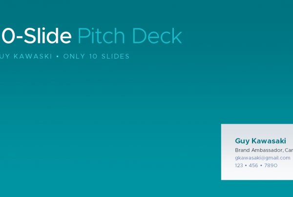 How-to create a pitch deck: Contact slide