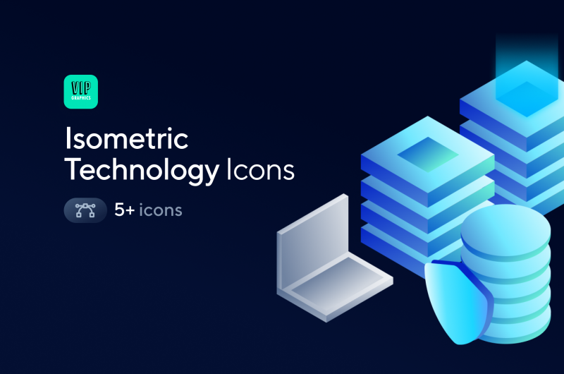Architecture Diagram Icon Pack: 3D Isometric Icons - PNG + Figma