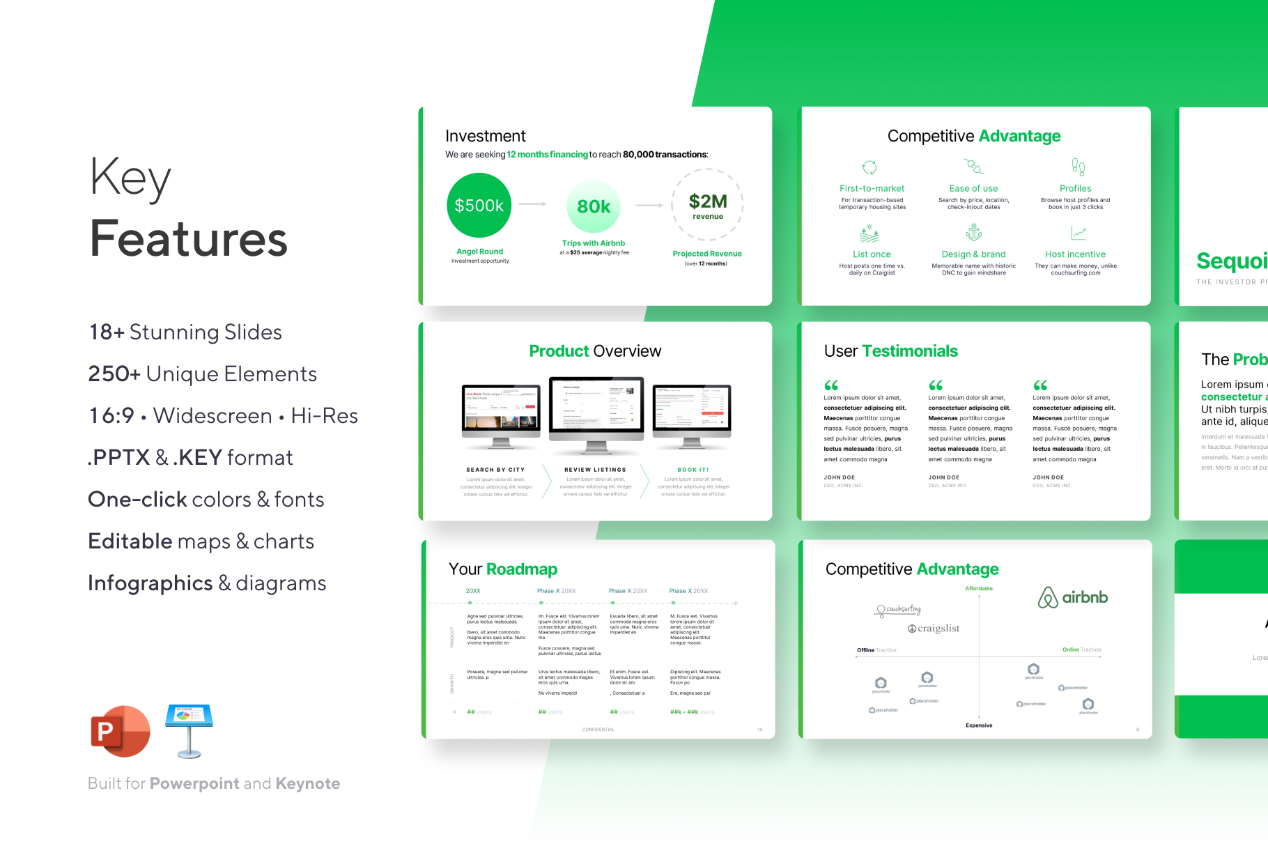 Sequoia Pitch Deck Template VIP Graphics