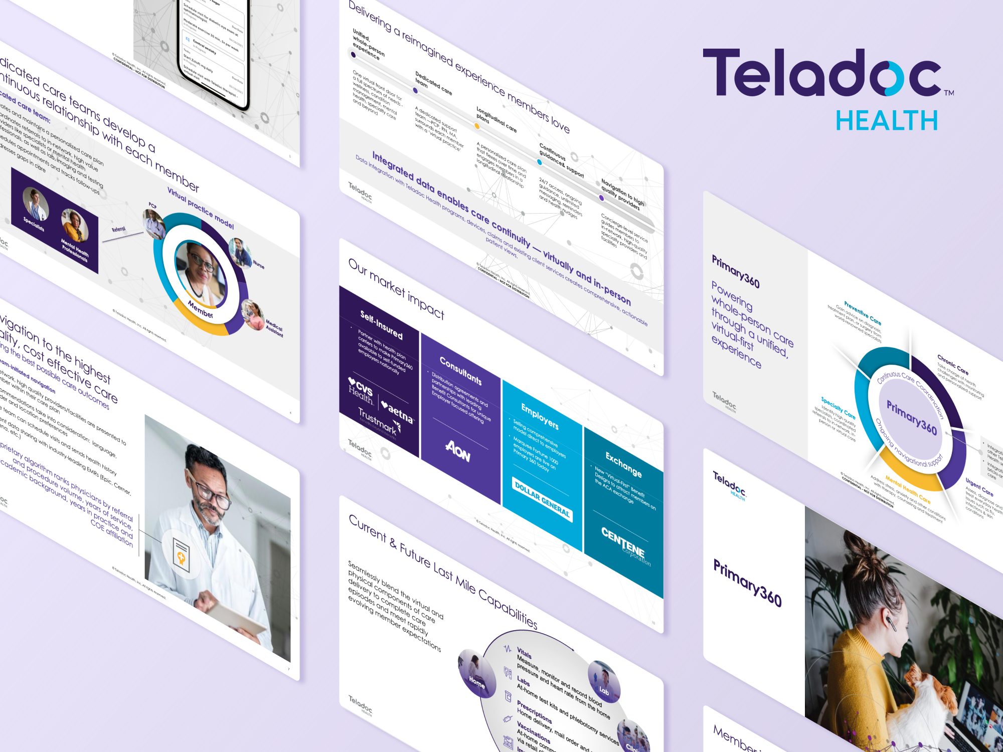 Teladoc signed 50 health plans onto Primary360 with this sales deck