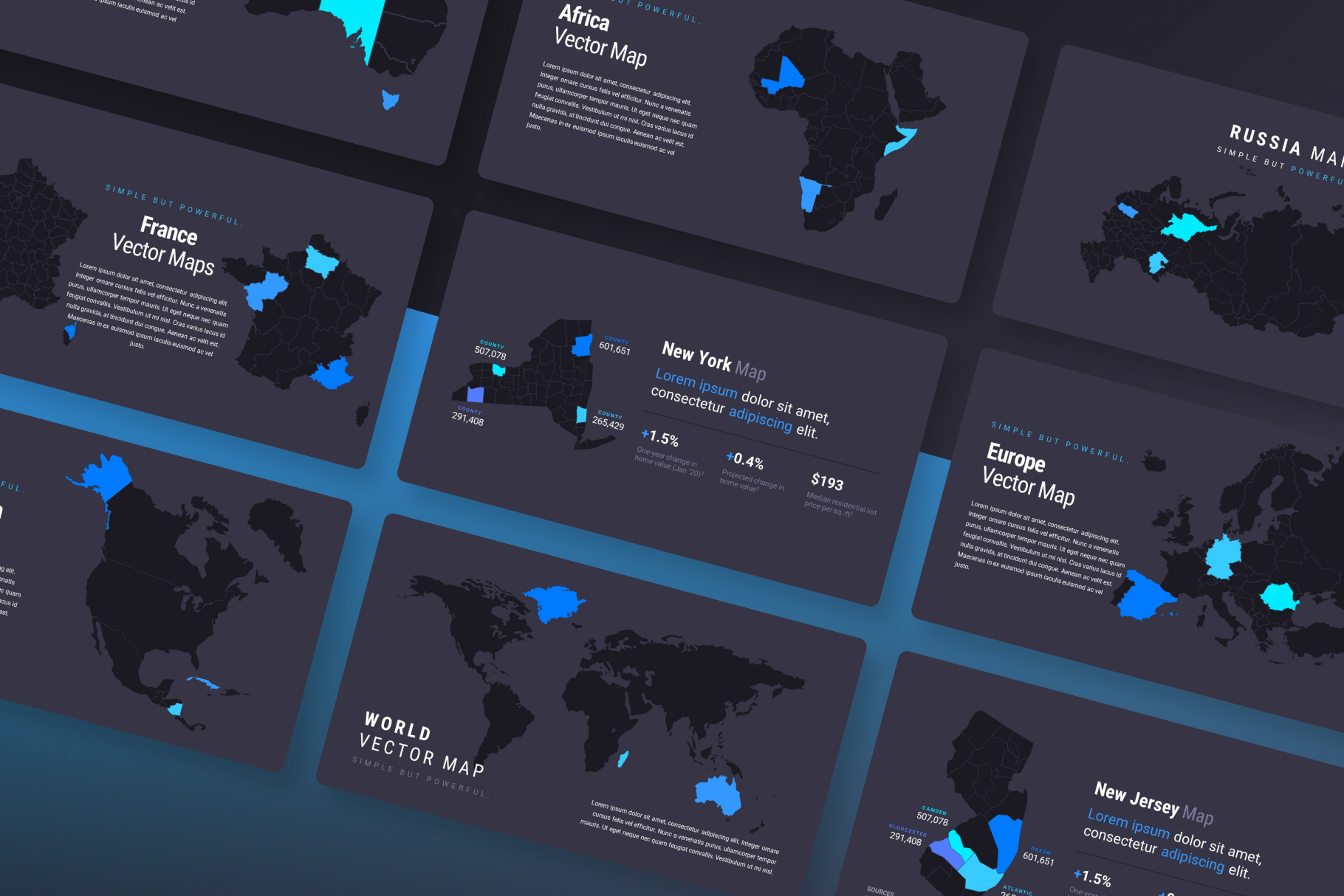 Vector Maps for PowerPoint