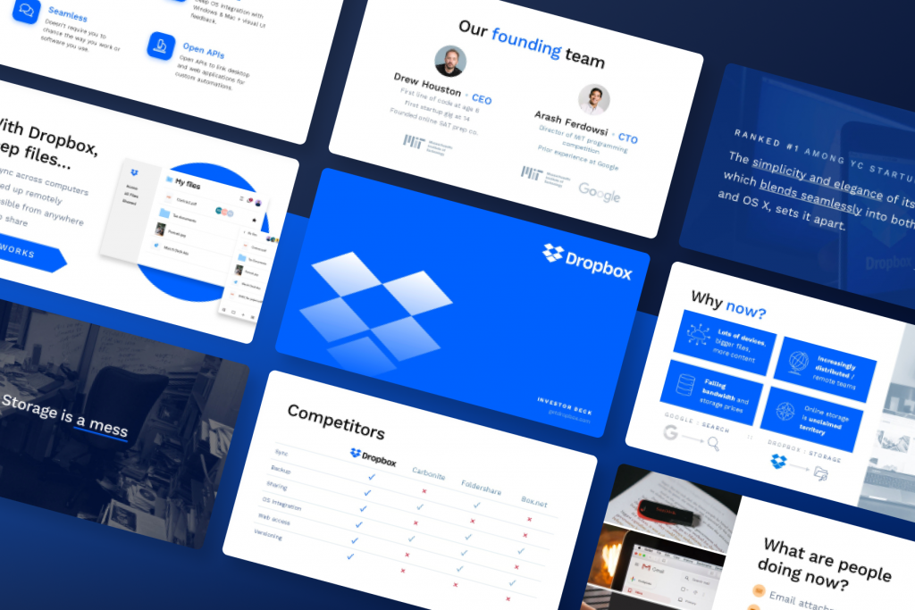 dropbox-investor-presentation-template_vip.graphics-slides Dropbox Investor Deck Template - $1.5M Series A Round - Best Pitch Deck Examples | VIP Graphics