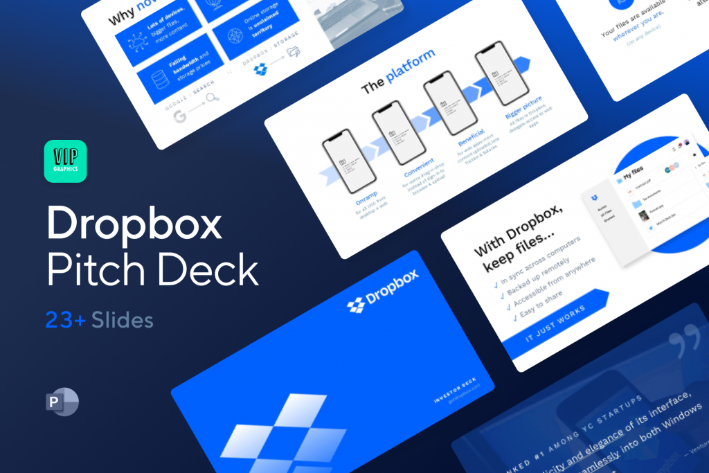 dropbox-pitch-deck-template_preview Dropbox Investor Presentation: download the template for the original Dropbox pitch deck: $1.5M seed funding, led by Sequoia Capital | VIP Graphics