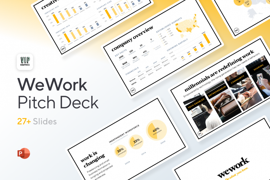 WeWork Pitch Deck Template