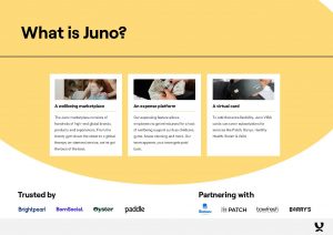 Juno Security Pitch Deck - Product Slides: best pitch deck examples - $4M for personalised employee experience | VIP Graphics