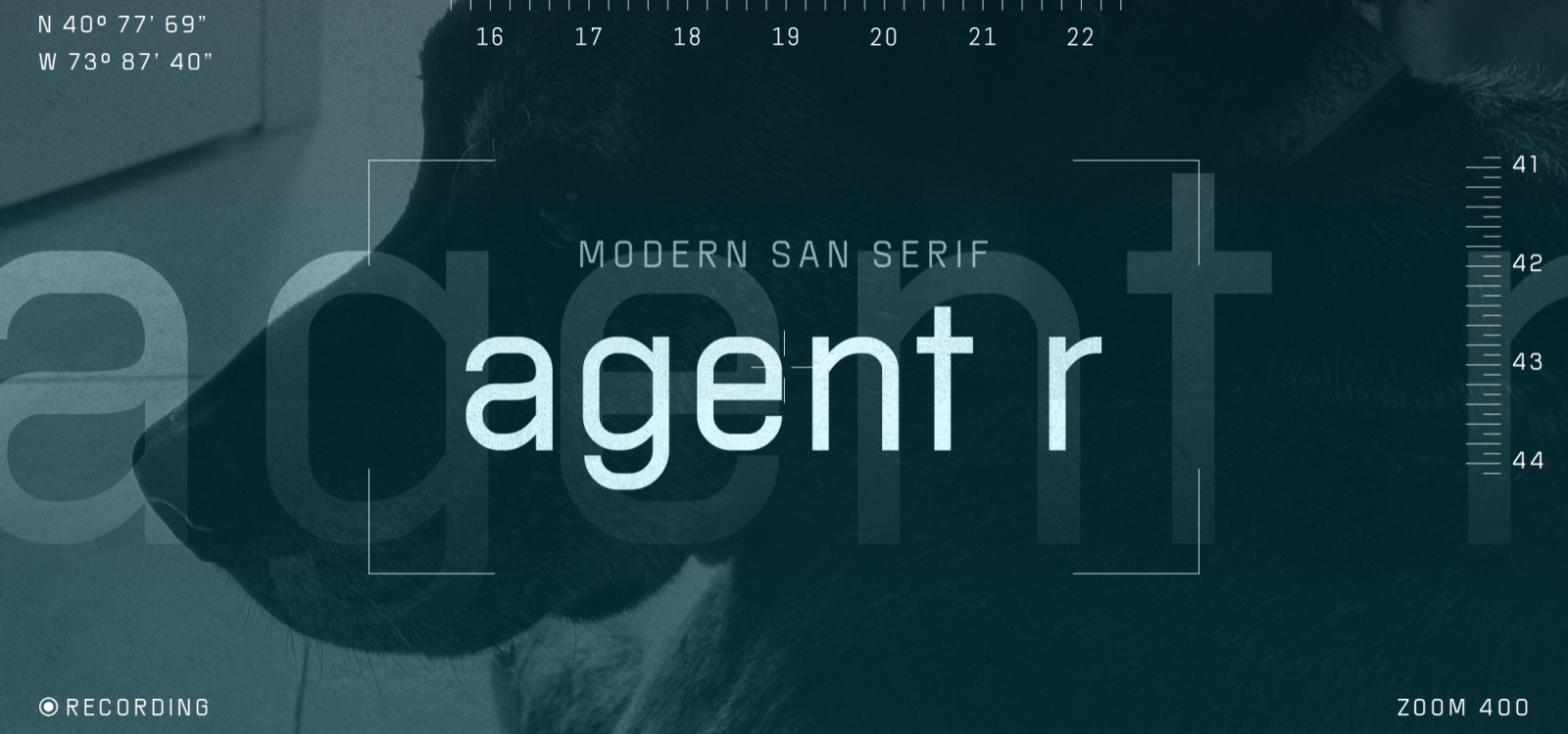 Agent R - a geometric, futuristic sans-serif font | VIP Graphics