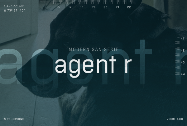 Agent R — futuristic, geometric sans-serif font