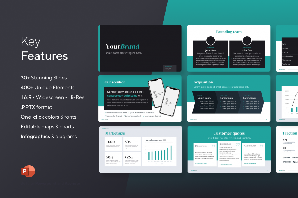 marketplace-investor-presentation-template_features Marketplace Business Investor Deck - 30+ Slides - Pitch Presentation Template for PowerPoint | VIP Graphics