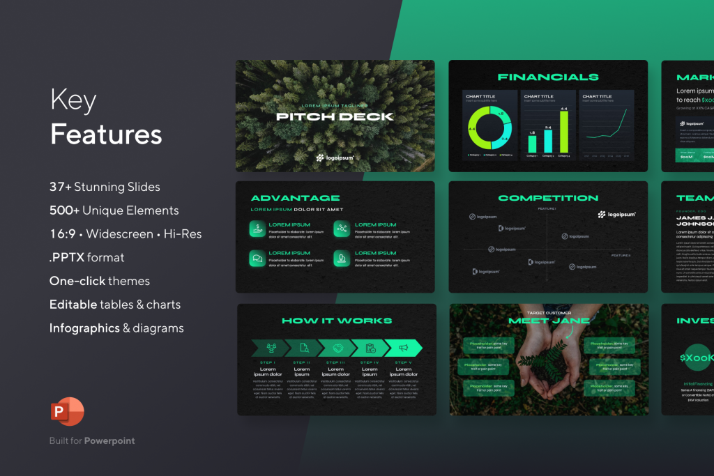 Sustainability Business Investor Deck - 37+ Slides - Pitch Presentation Template for PowerPoint | VIP Graphics