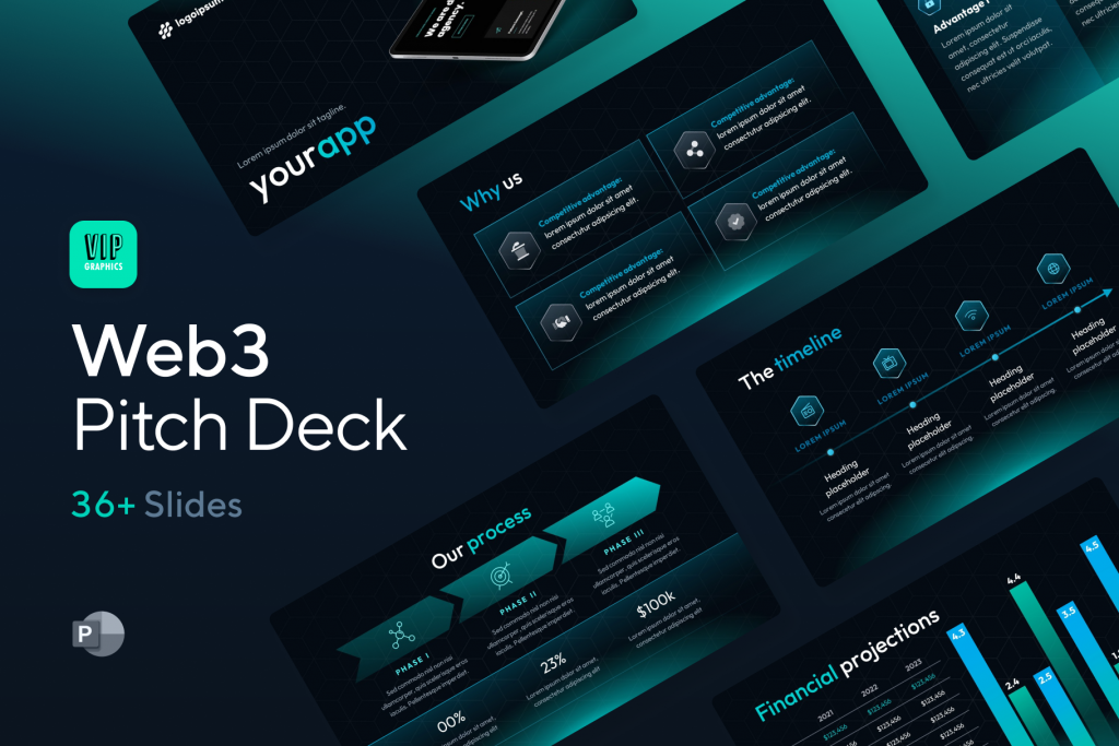 Web3 Pitch Deck Presentation Template VIP Graphics