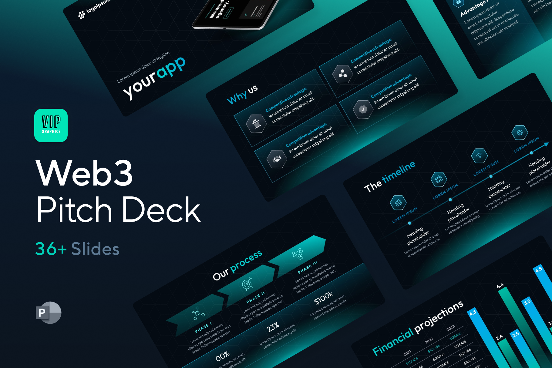 Top 20  Web3 pitch decks VIP Graphics