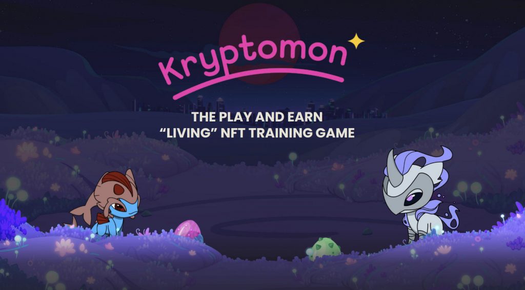 Kryptomon Pitch Deck - Cover Slide: best pitch deck examples - $10M for crypto gaming | VIP Graphics