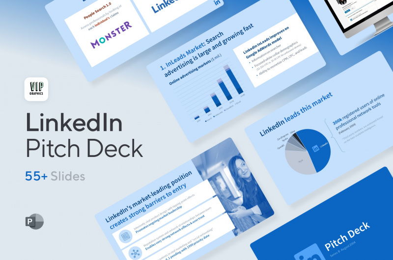 linkedin-pitch-deck-template_preview LinkedIn Pitch Deck: download the template based on Reid Hoffman's original $10M Series B investor presentation