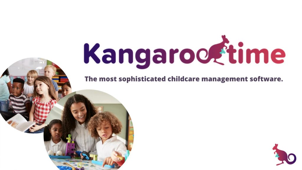 Kangarootime Pitch Deck - Cover slide: best pitch deck examples - $26 million for childcare tech | VIP Graphics