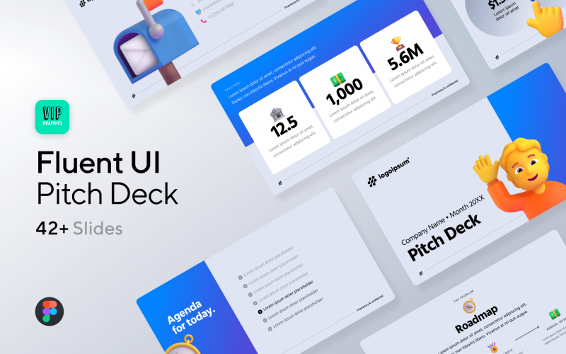 fluent-pitch-deck-template_preview Fluent Pitch Deck - Figma Investor Presentation Template for Startups: close funding, deals, partnerships and more | VIP.graphics