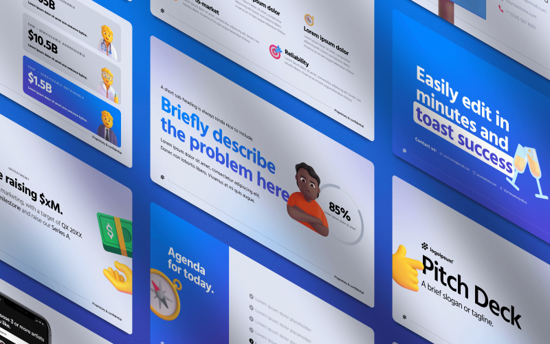 fluent-ui-pitch-deck-template_preview Fluent UI Pitch Deck - Investor Presentation Template for Figma: close funding, deals, partnerships and more | VIP.graphics