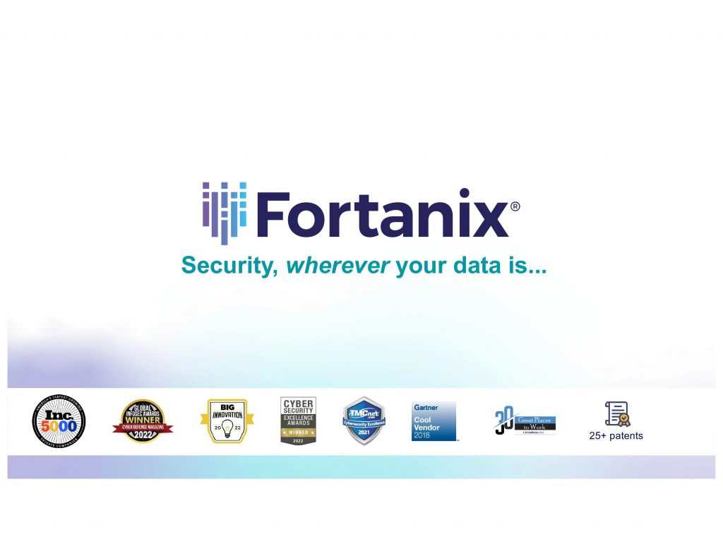 Fortanix Pitch Deck - Cover slide: best pitch deck examples - $90 million for data security | VIP Graphics