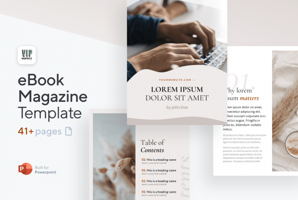 Magazine-style eBook Template for PowerPoint