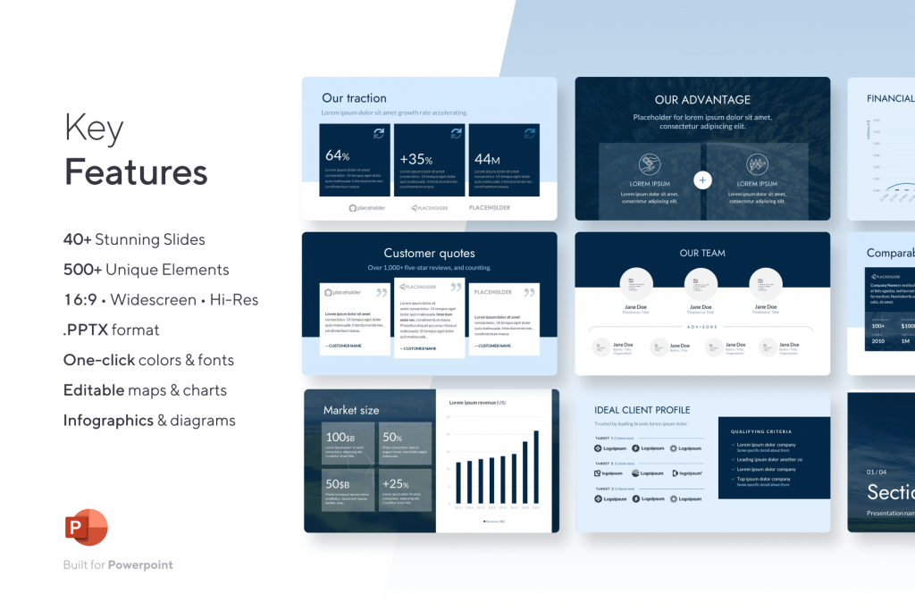nonprofit-pitch-deck-template-investor-presentation_features Nonprofit Investor Deck - Social Good Presentation Template for PowerPoint | VIP Graphics