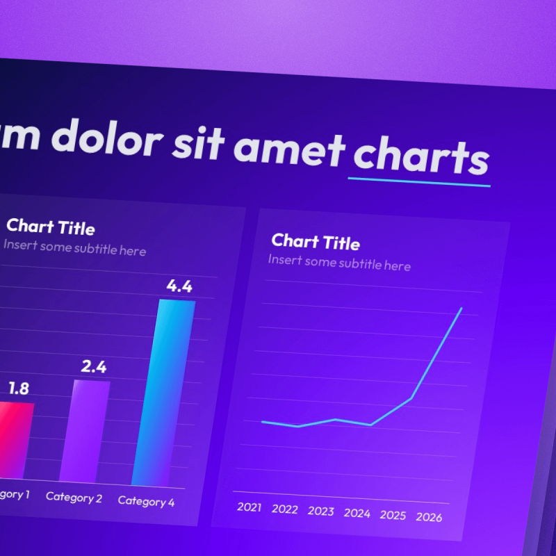 NFT Presentation Template - Charts Slide - Figma Tilted Perspective Mockups - drag-n-drop in Figma