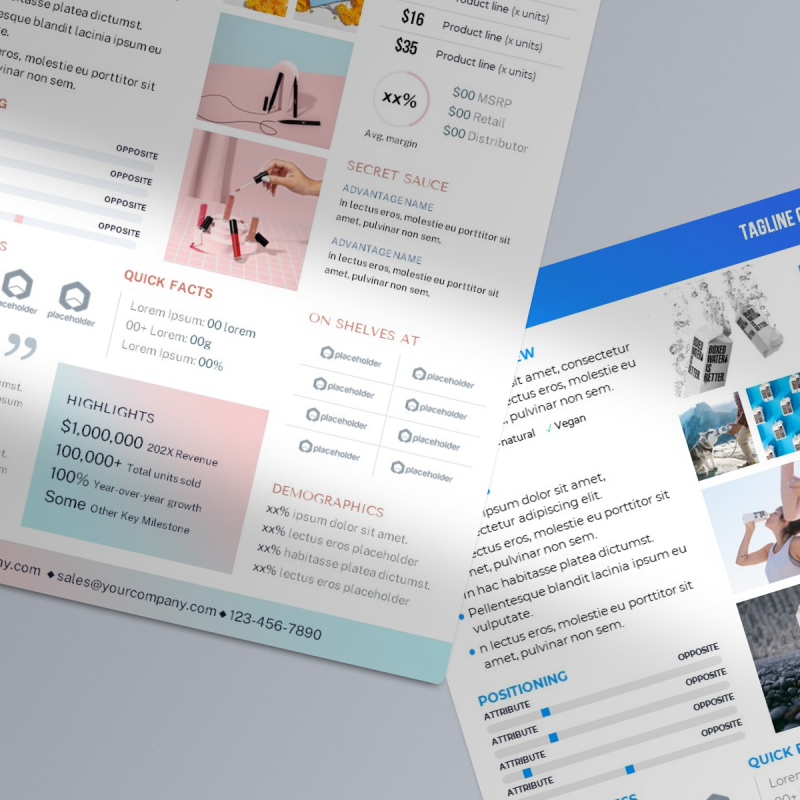 Product Sell Sheet Template for PowerPoint, Keynote & Google Slides