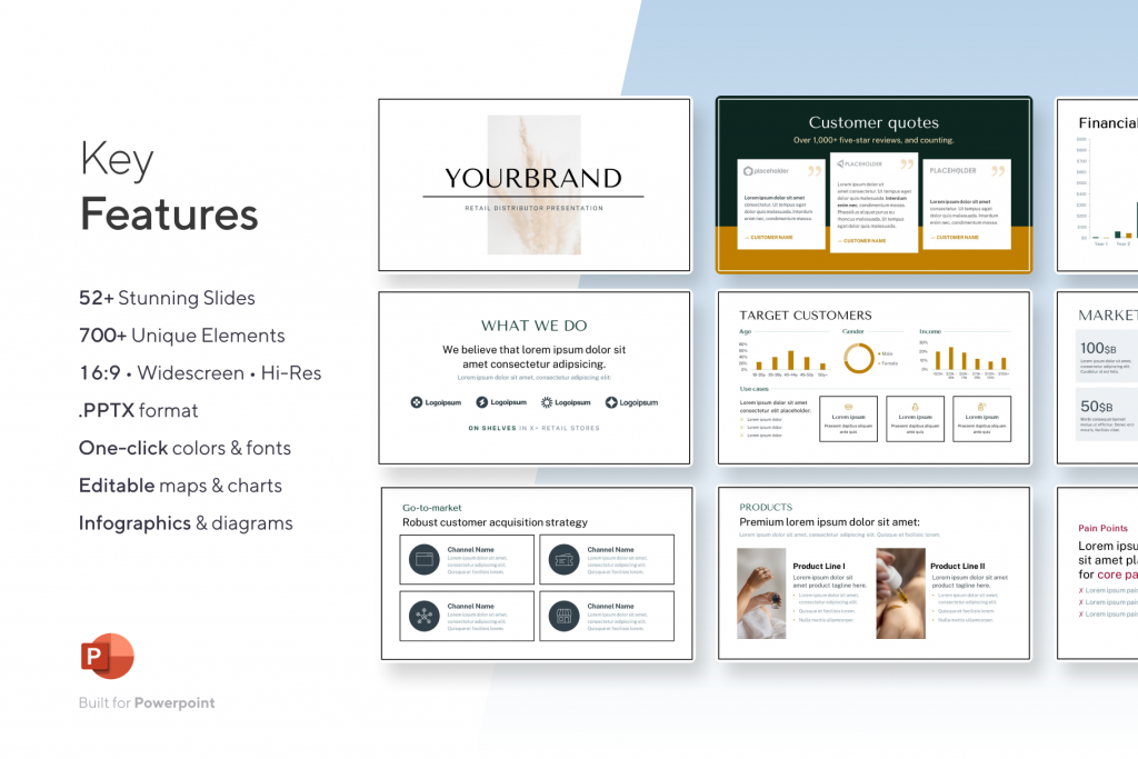 Retail Distribution Pitch Deck for CPG Brands - 56+ Slide Templates | VIP Graphics