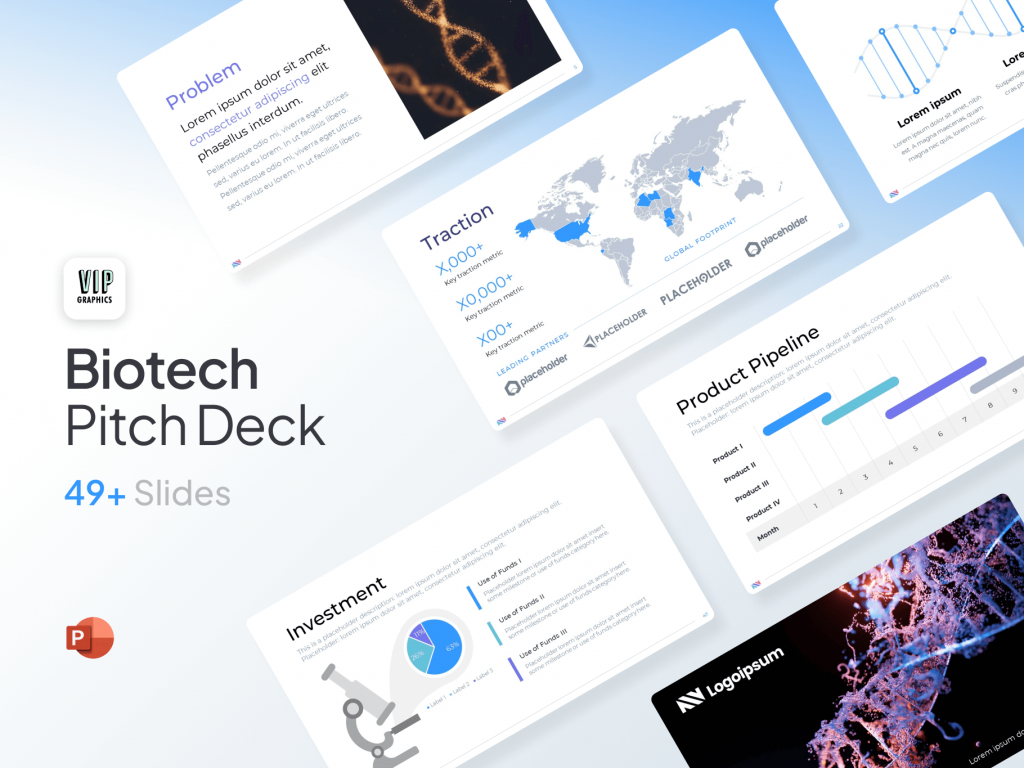 Biotech Pitch Deck: expert-designed template for life science & pharma startups